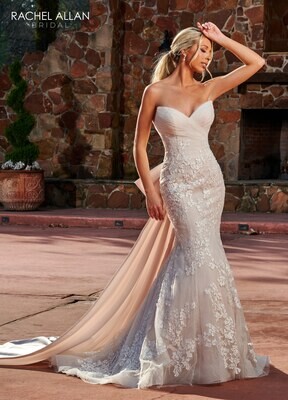 ​RB5029 TULLE, LACE, APPLIQUE, 3D FLOWERS, SATIN Available In: IVORY, IVORY CHAMPAGNE, WHITE