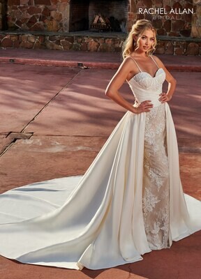​RB5031 TULLE, LACE, APPLIQUE, BEADING, MIKADO Available In: IVORY, IVORY CHAMPAGNE, WHITE