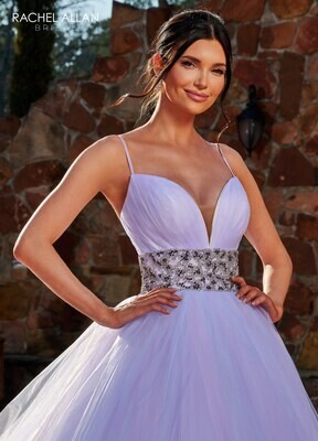 RB5032 TULLE, BEADING Available In: IVORY, LILAC MULTI, WHITE