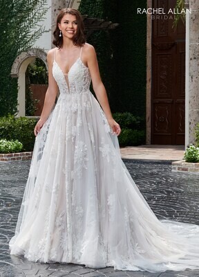 ​RB5007 TULLE, SEQUIN APPLIQUE, BEADING, JERSEY Available In: IVORY, IVORY CHAMPAGNE, WHITE