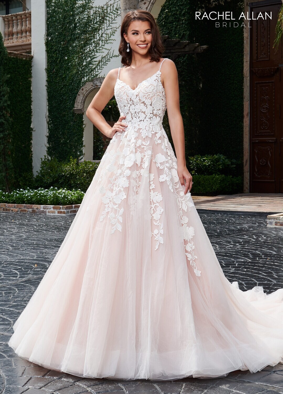 ​RB5012 TULLE, APPLIQUE, BEADING Available In: IVORY, IVORY BLUSH, WHITE