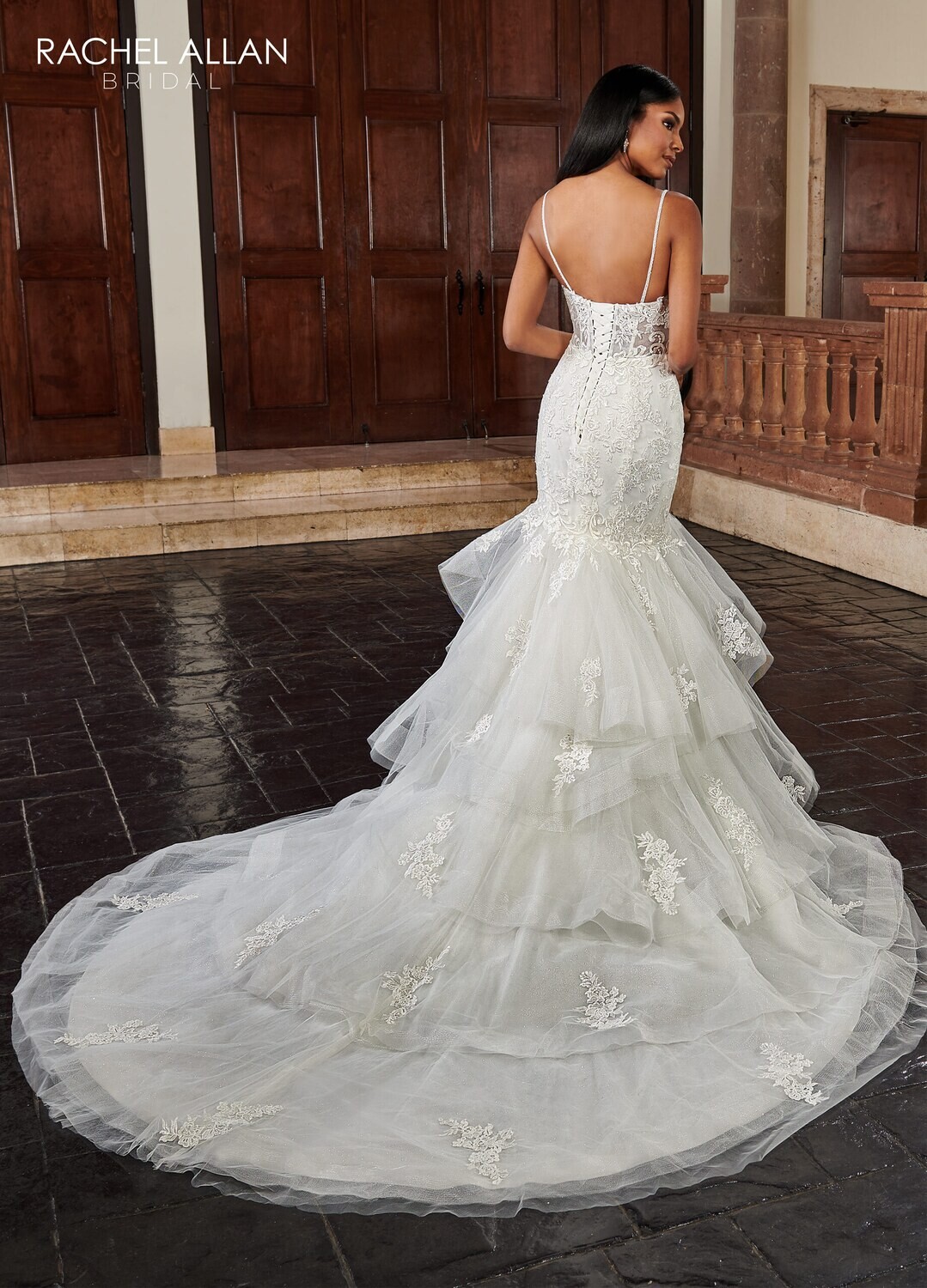 ​RB5019 TULLE, GLITTER TULLE, APPLIQUE, BEADING Available In: IVORY, WHITE