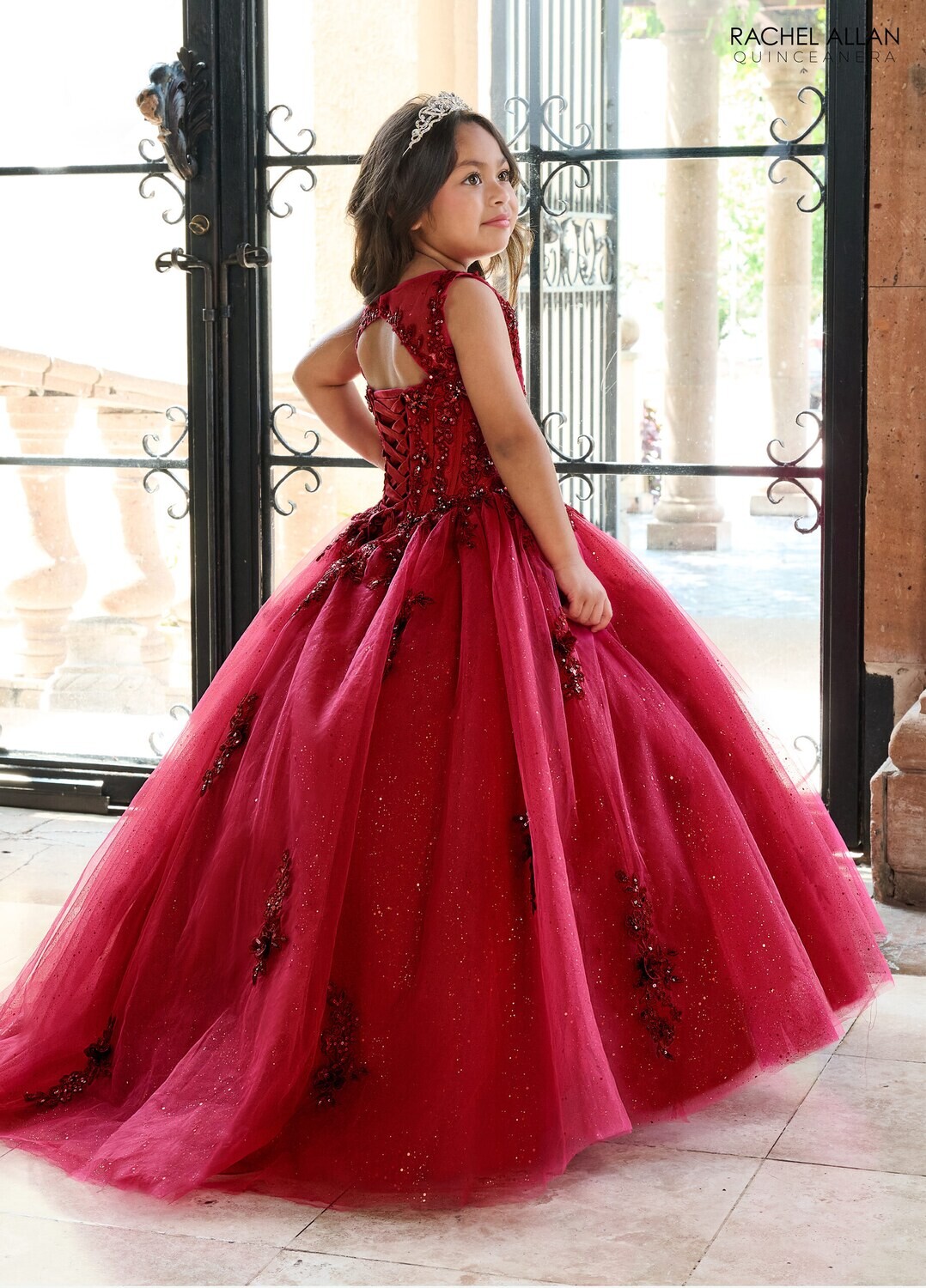 ​RQ4042 TULLE, GLITTER TULLE, APPLIQUE, BEADING Available In: SAGE, WINE