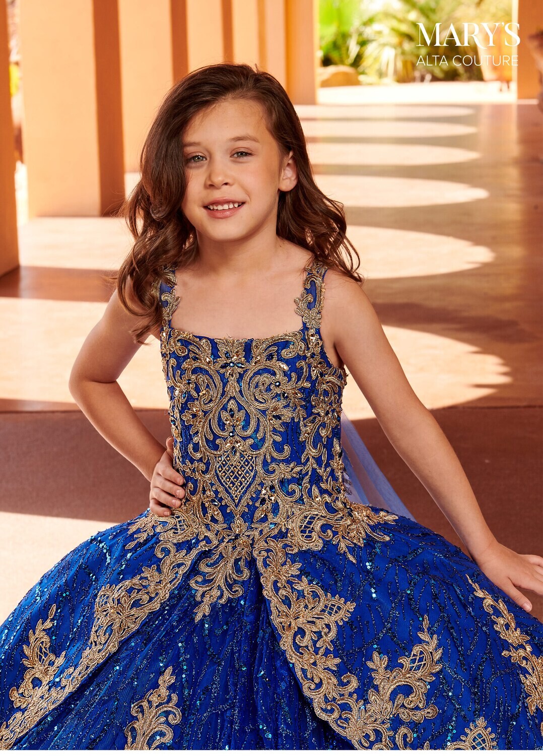 ​MQ4033 Glitter Tulle, Tulle, Applique, Beading Available In: Royal Gold