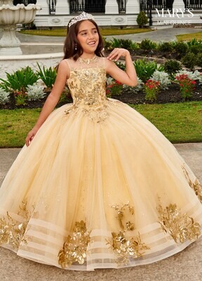 ​MQ4037 Tulle, Glitter Tulle, Sequin Applique Available In: Champagne Gold, Emerald Gold