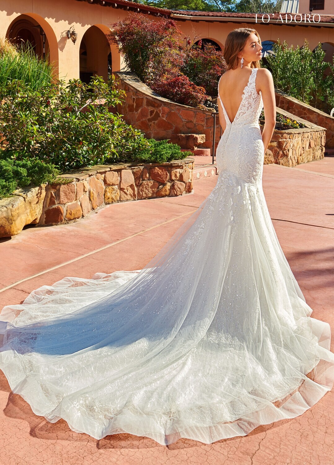 ​M819 MIKADO, TULLE, GLITTER TULLE, APPLIQUE, 3D FLOWERS Available In: IVORY, WHITE