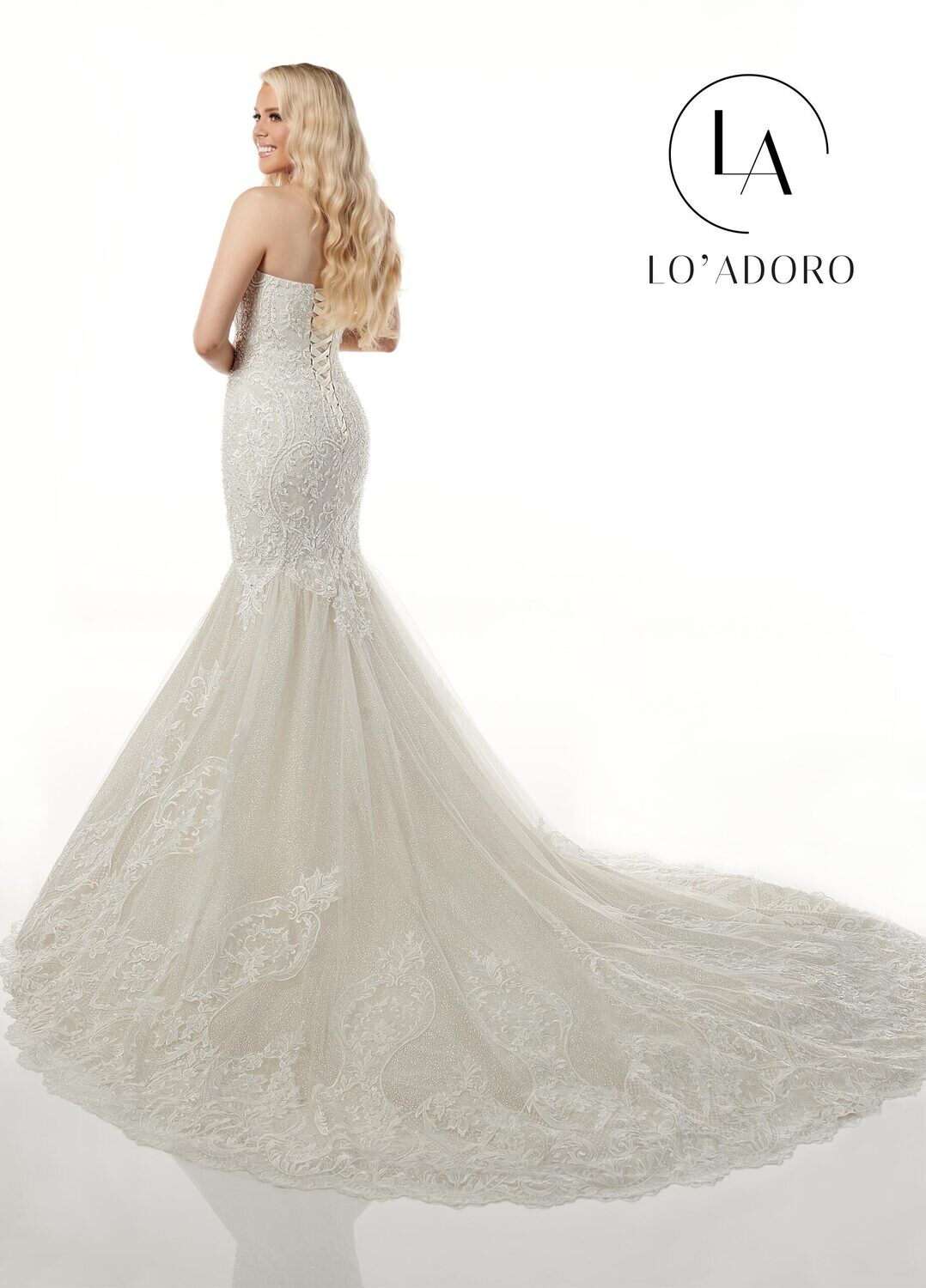 ​M781 Tulle, Applique, Glitter Tulle, Beading Available In: Ivory