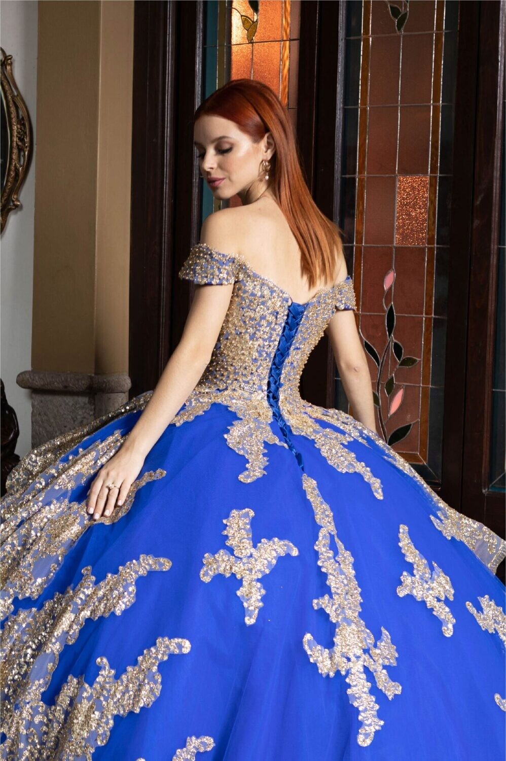 EV18 – 618 (ROYAL BLUE/GOLD)  / RAGAZZA COLLECTION