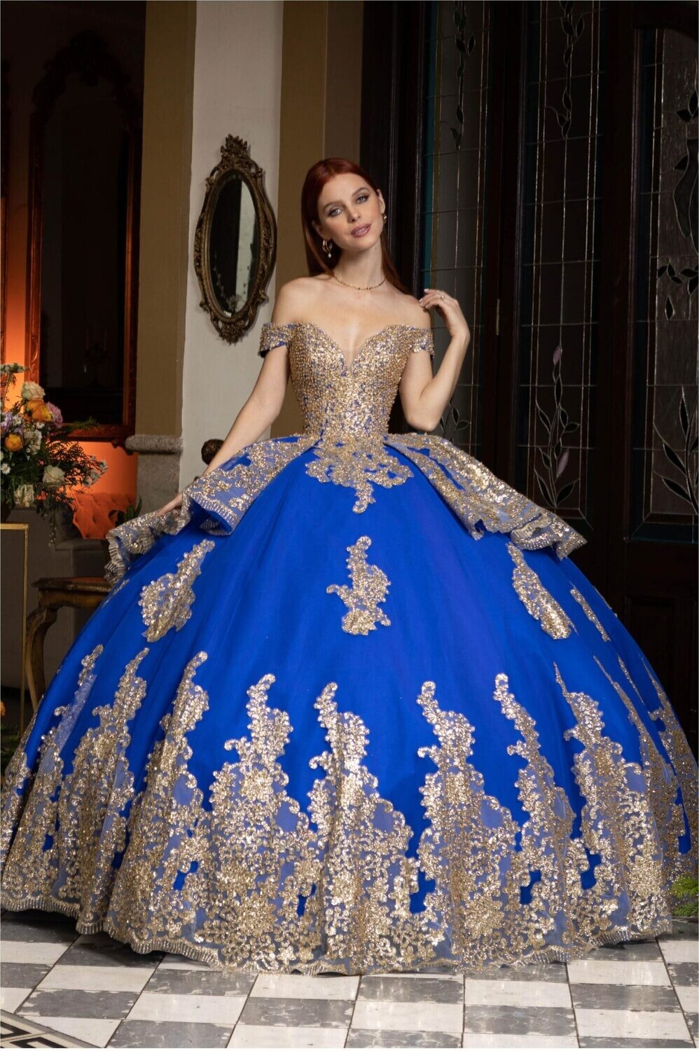 EV18 – 618 (ROYAL BLUE/GOLD)  / RAGAZZA COLLECTION