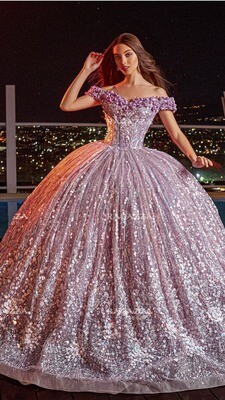 EV20 – 620 - 3D Floral Sequin Quinceanera Dress by Ragazza