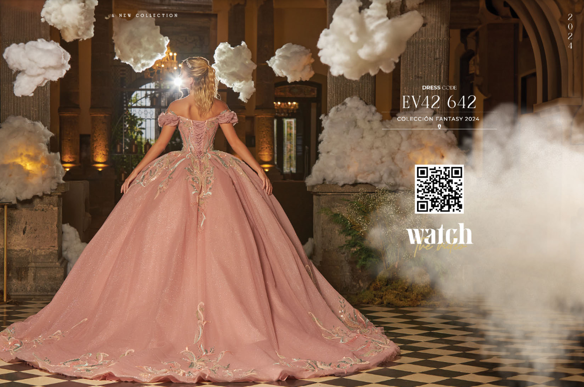 EV42-642 PUFF SLEEVE OFF SHOULDER QUINCEANERA DRESS BY RAGAZZA