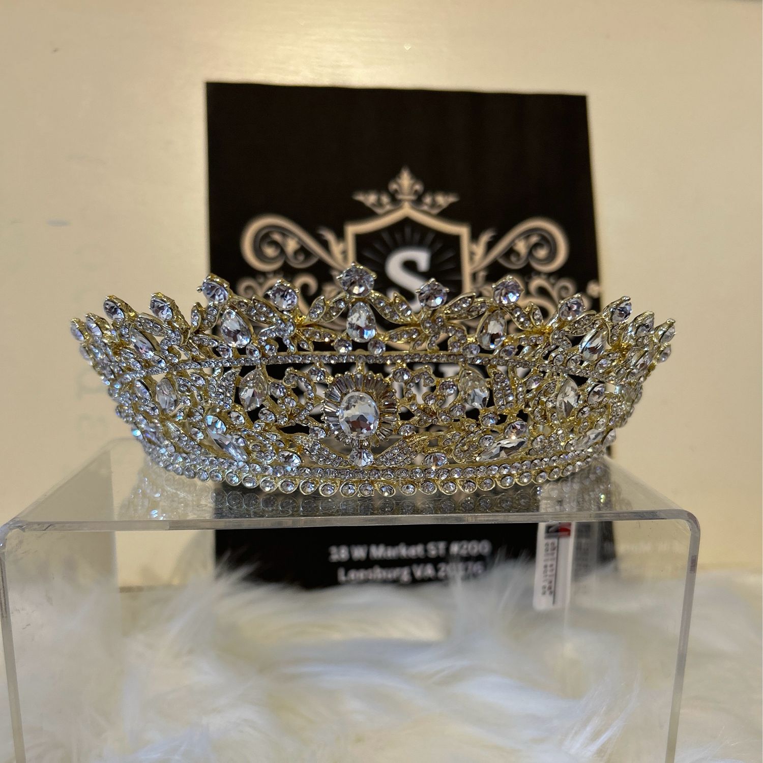 Gold tiara 