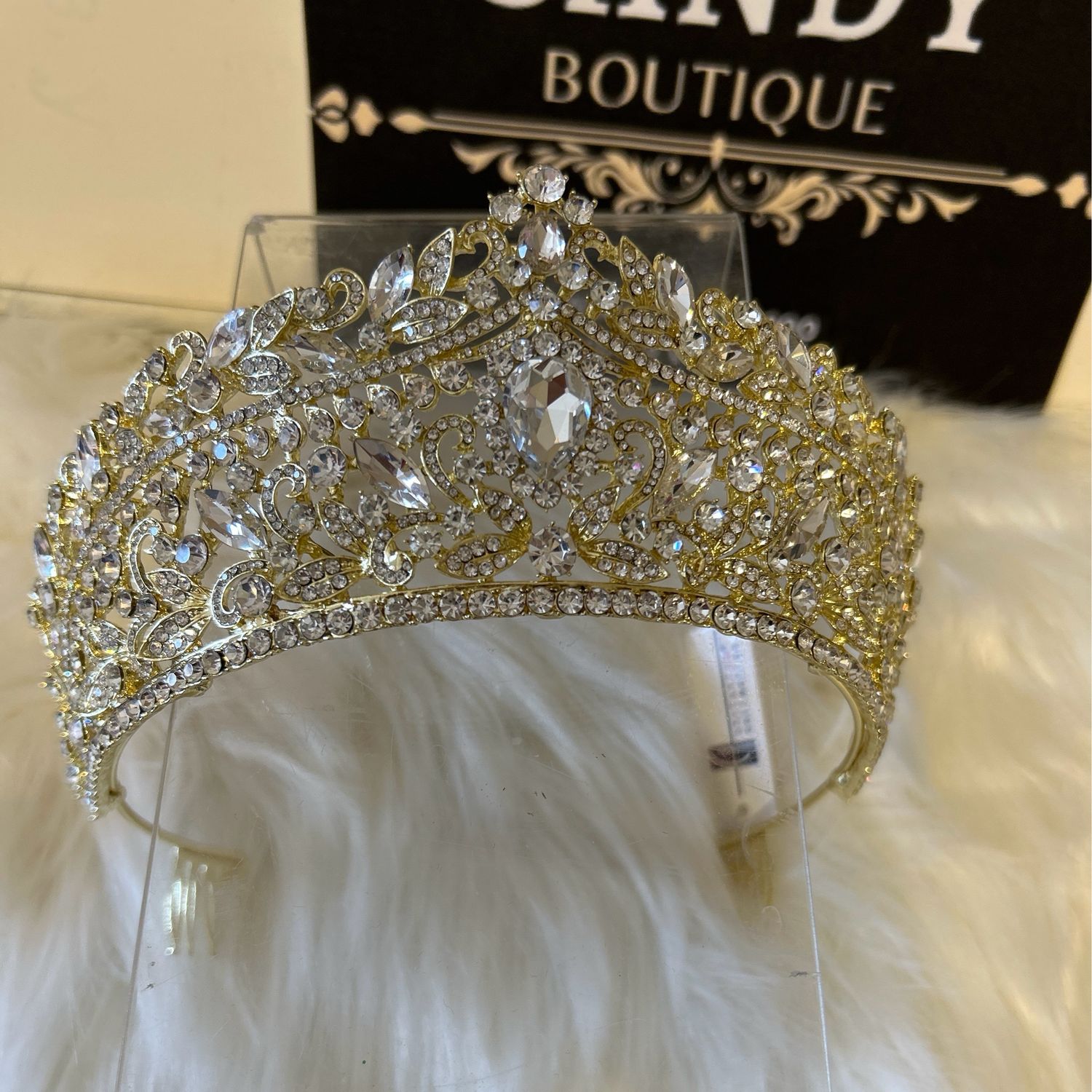 Gold tiara 
