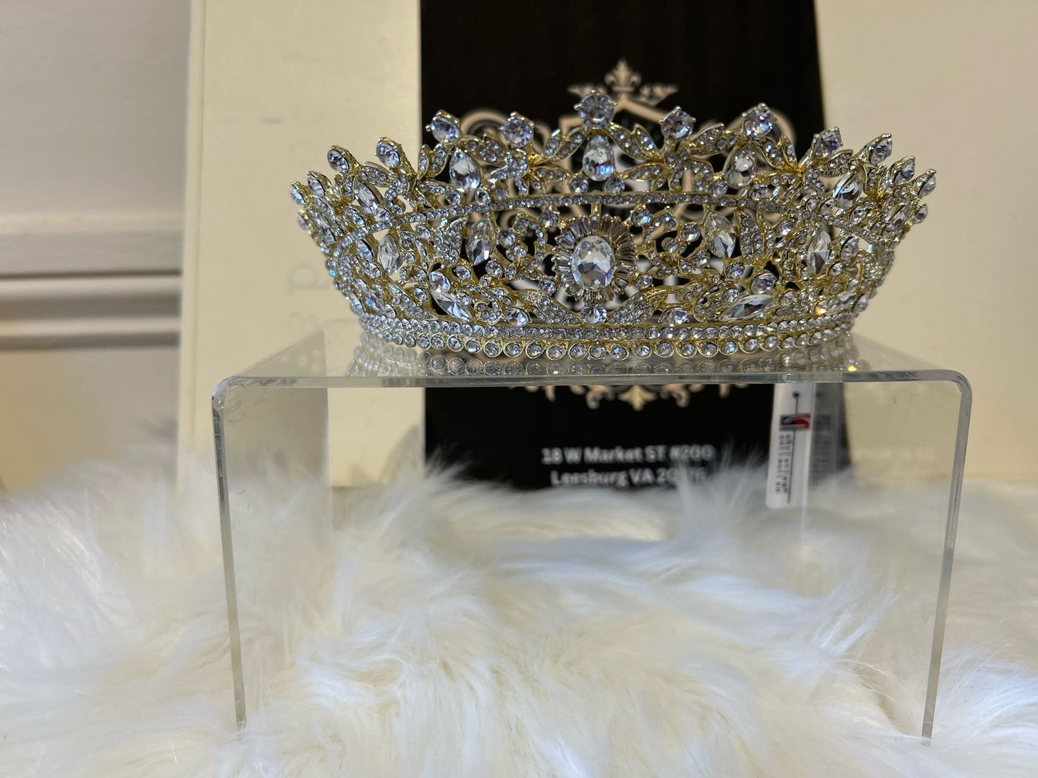 Gold tiara 