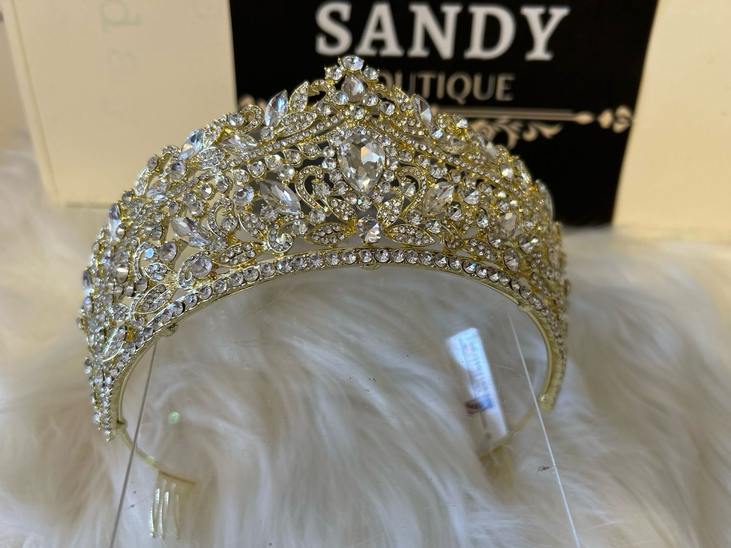 Gold tiara 