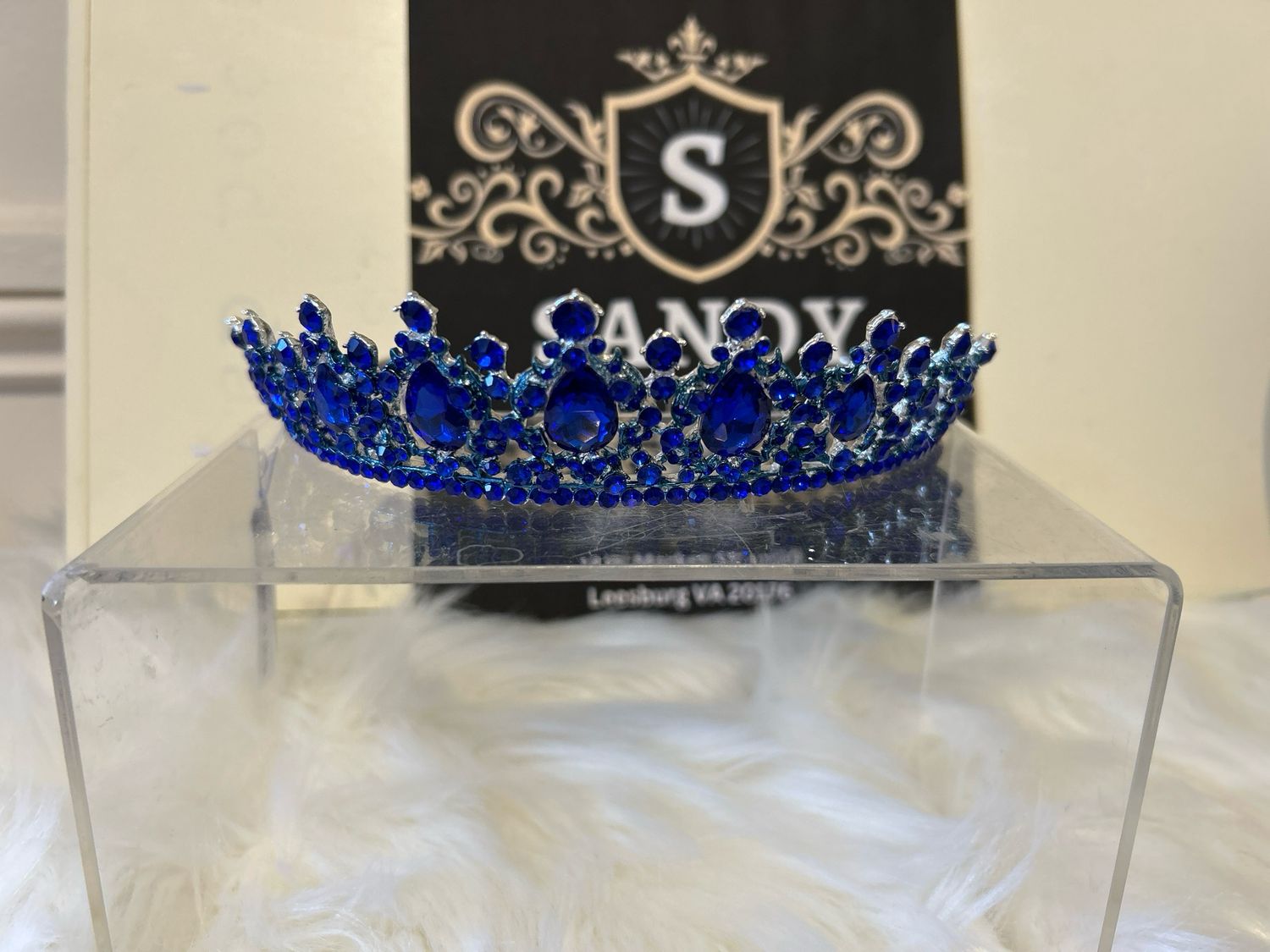 Blue tiara