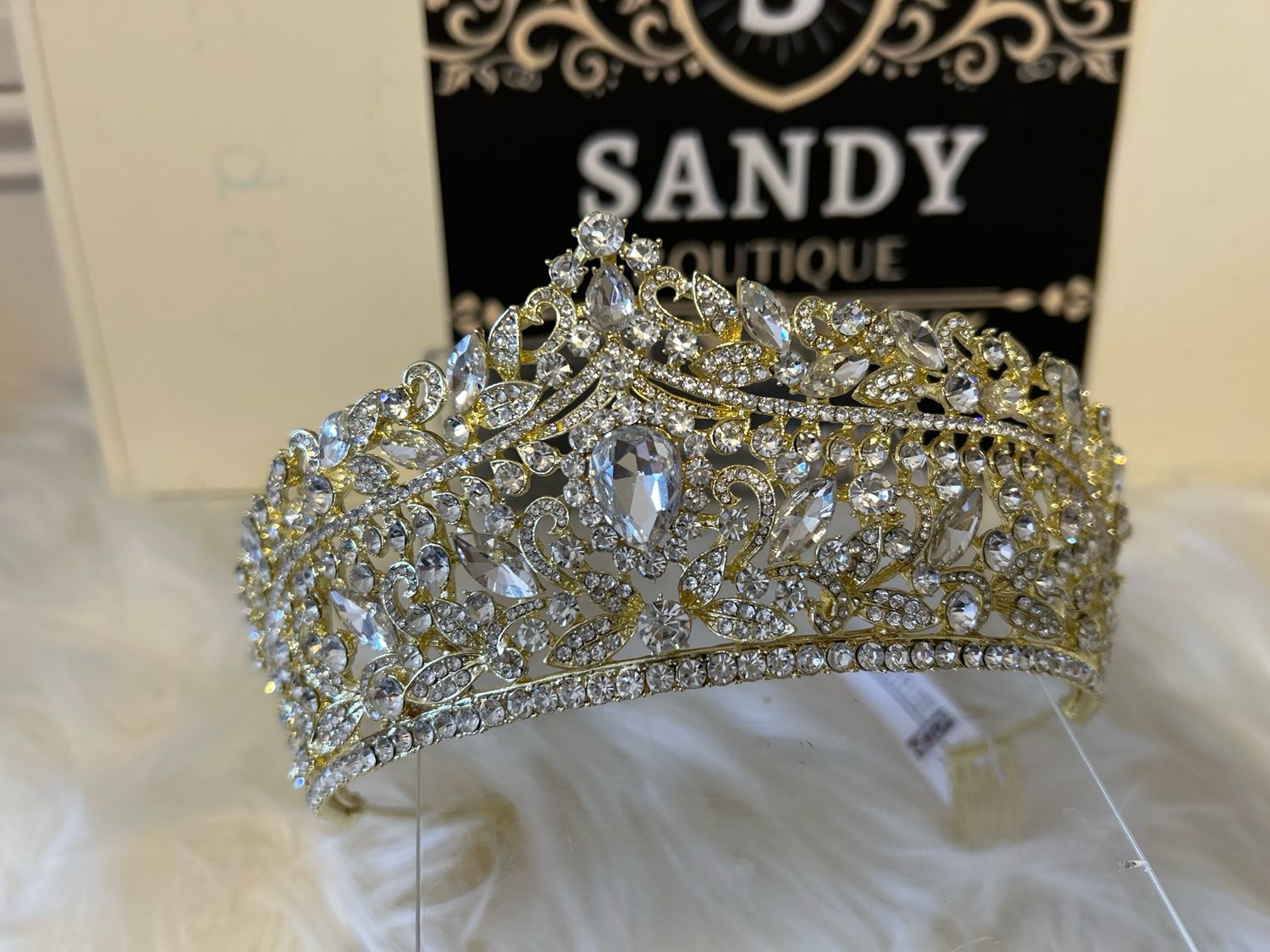 Gold tiara 