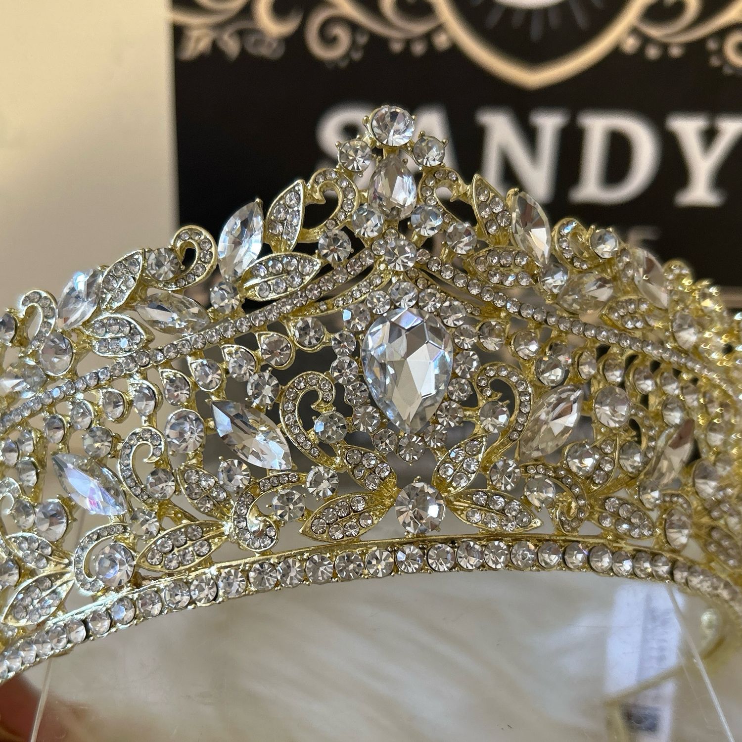 Gold tiara 