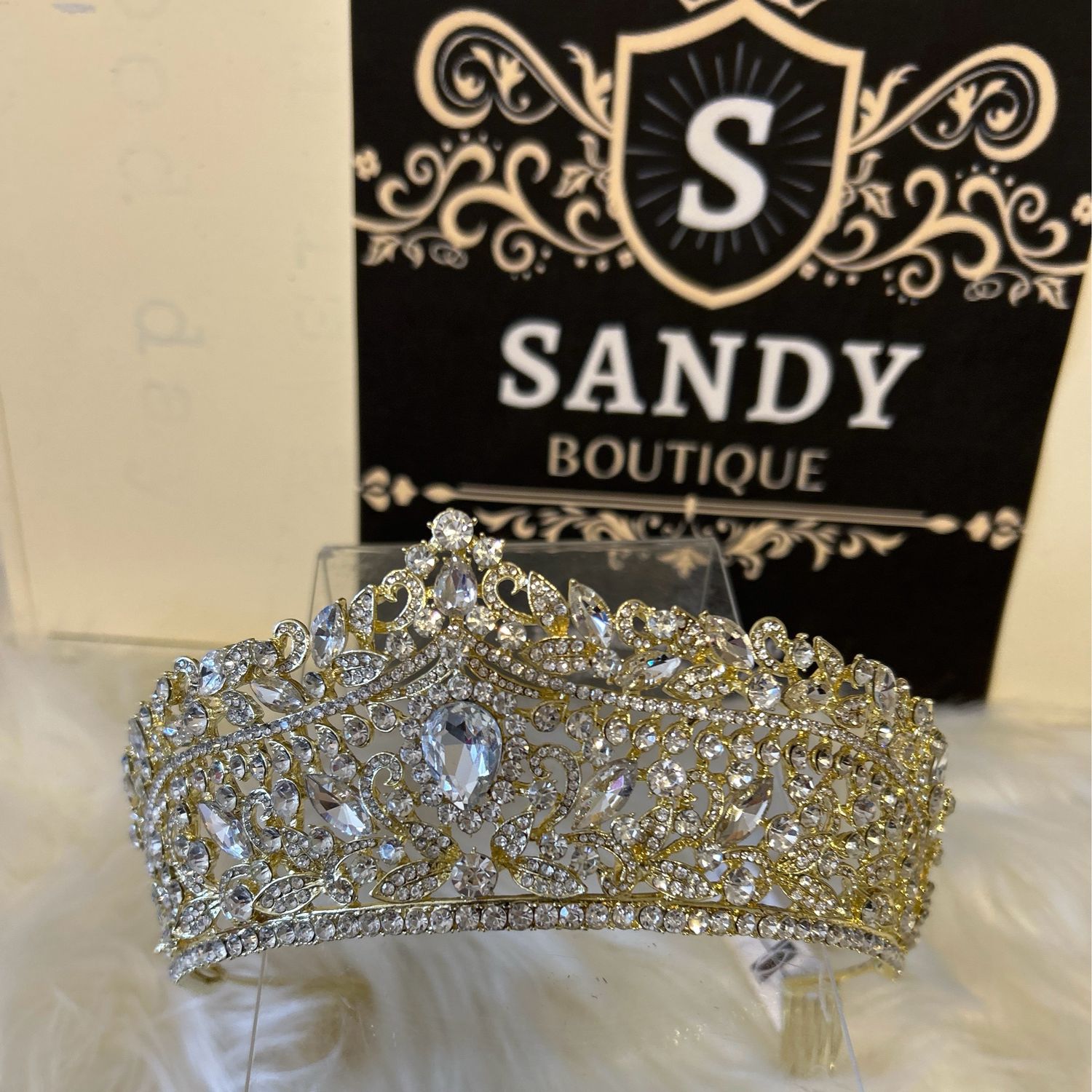 Gold tiara 