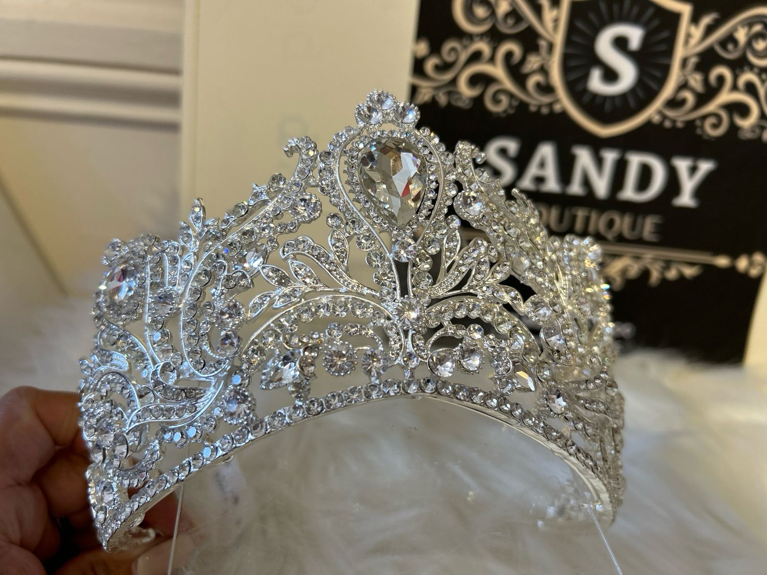 Silver tiara 