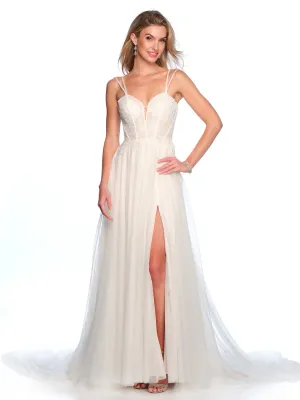 12294 DOUBLE STRAP BEADED WEDDING GOWN