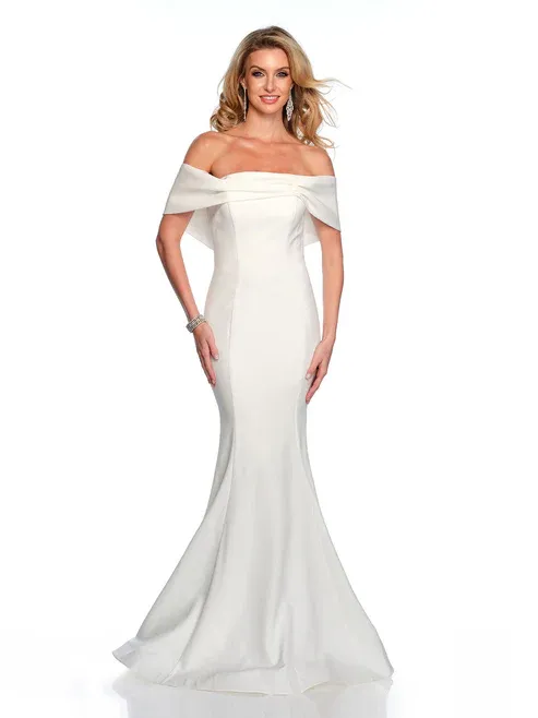 11619 FITTED OFF THE SHOULDER WEDDING DRESS