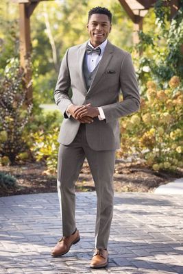 MEDIUM GREY PERFORMANCE WEDDING SUIT MICHAEL KORS | STYLE 350