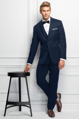 SLIM FIT NAVY STERLING WEDDING SUIT MICHAEL KORS | STYLE 371