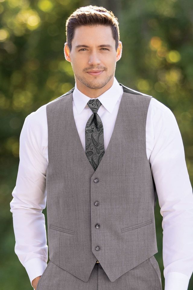 MEDIUM GREY PERFORMANCE WEDDING SUIT MICHAEL KORS | STYLE 350
