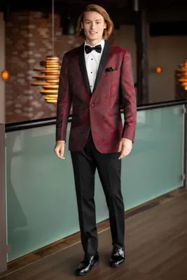 APPLE RED PAISLEY ARIES TUXEDO MARK OF DISTINCTION | STYLE 122