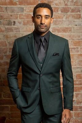 DARK GREEN STRETCH SUIT COUTURE 1910 | STYLE HG