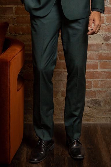DARK GREEN STRETCH SUIT COUTURE 1910 | STYLE HG