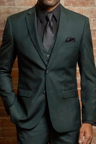 DARK GREEN STRETCH SUIT COUTURE 1910 | STYLE HG
