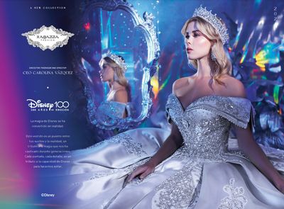 EV40 640 RAGAZZA | DISNEY 100 | BEADED OFF SHOULDER QUINCEANERA DRESS BY RAGAZZA