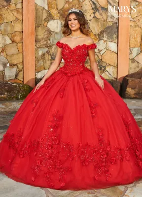 MQ1108 Off Shoulder Quinceanera Dress by Mary's Bridal MQ1108