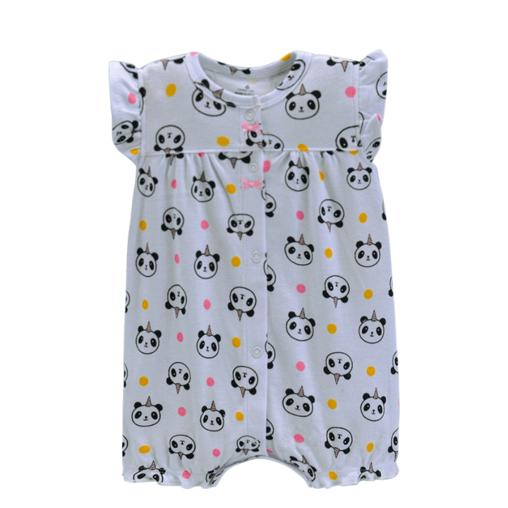 Panda Short Sleeved Romper