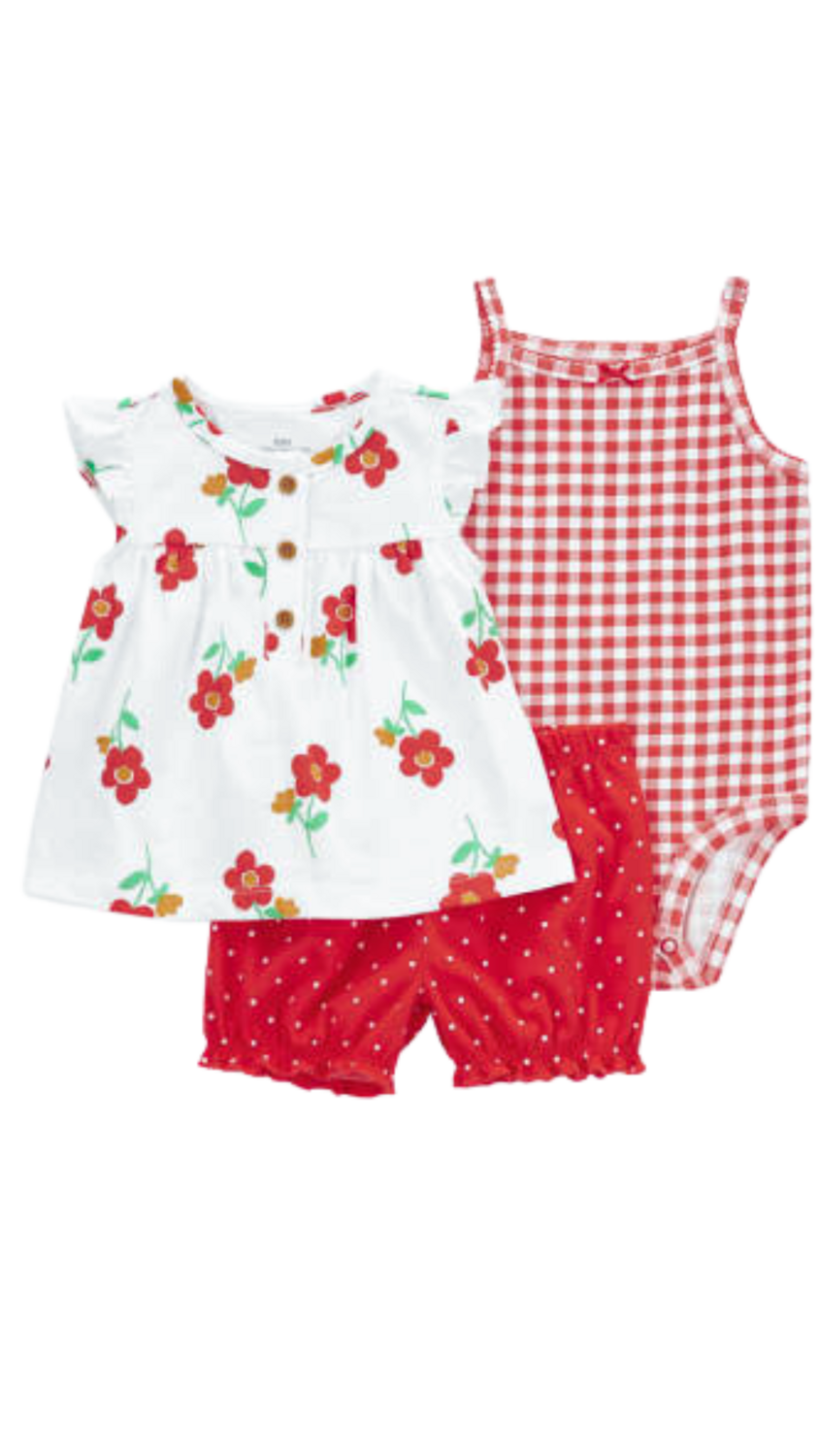 Red and White 3PC set