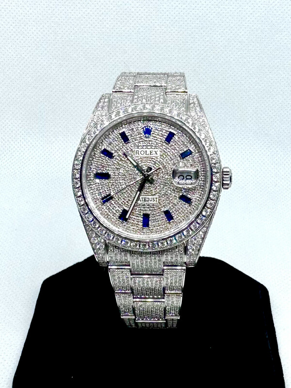 Rolex DJ Sapphire Baget Dial Bust Down
