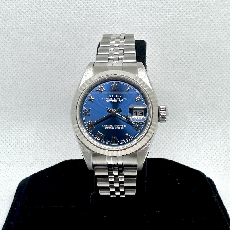 Rolex Ladies Blue Roman