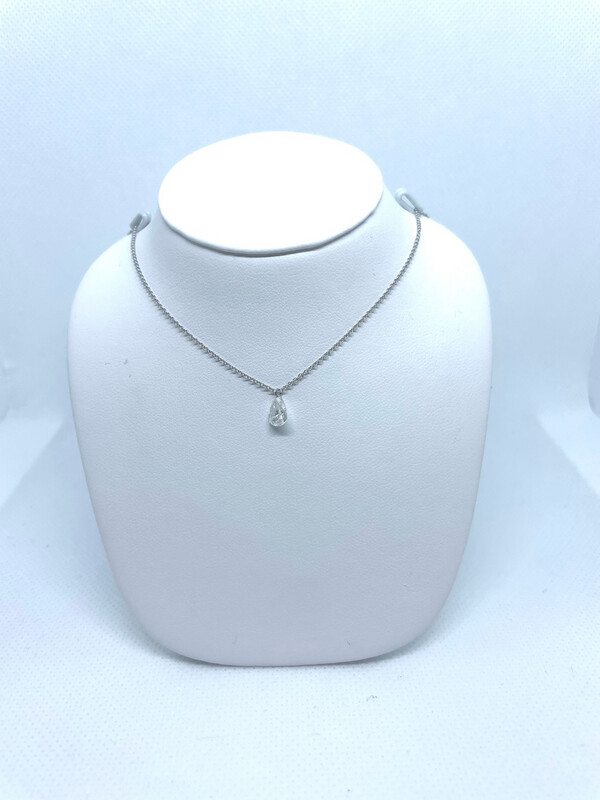 14k WG .68ct Pear Solitare FD
