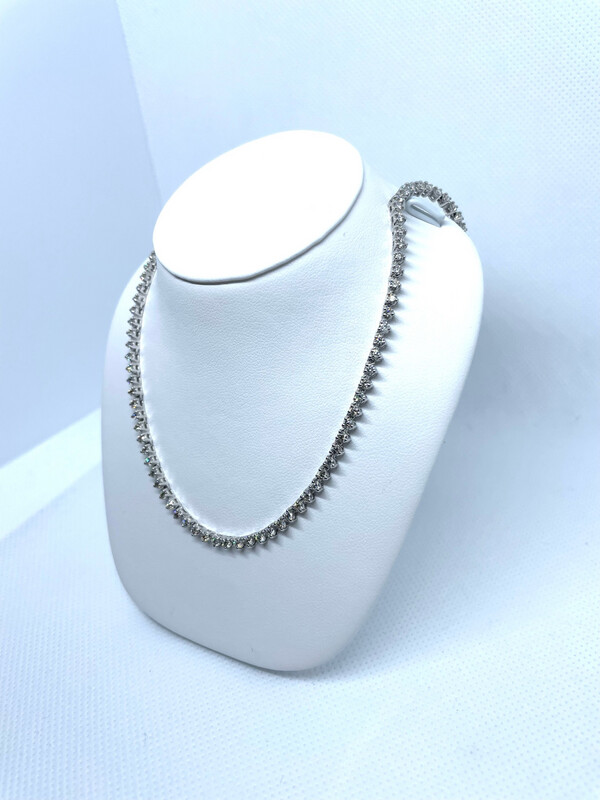 14k WG 5.54ct Dia Martini Set Tennis
