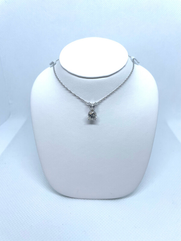 14k WG 1.25 Carat Rabbit Ear Pend.