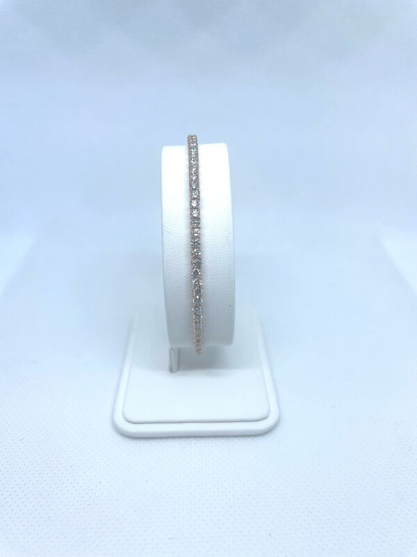 14kt RG 1.96ct Tennis Flex Bracelet