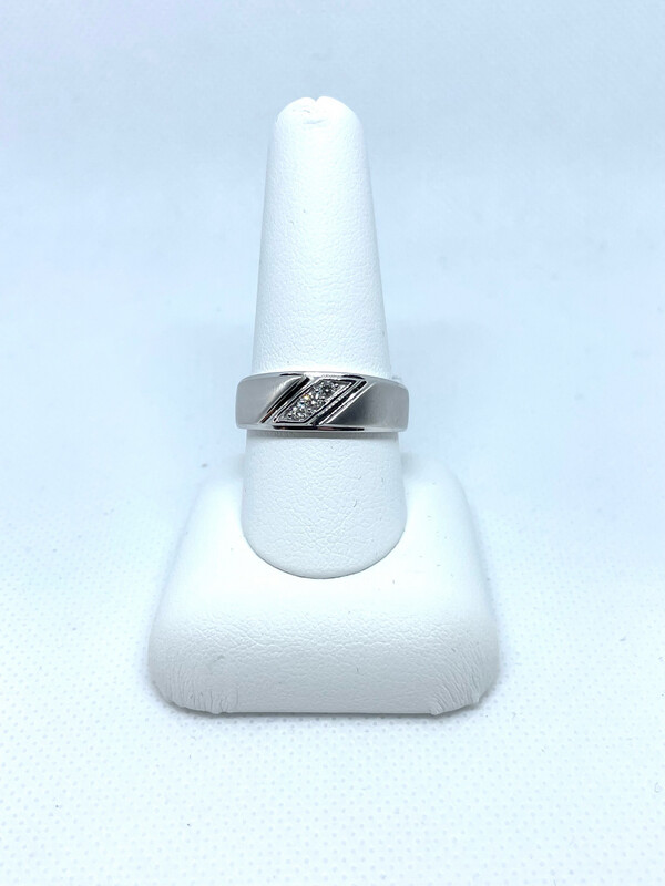 14k 1/10cttw Men&#39;s Band