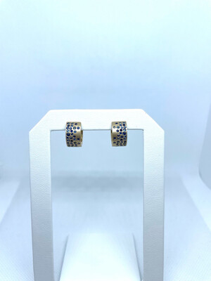 14k D:0.92 Snap Sapphire Earrings