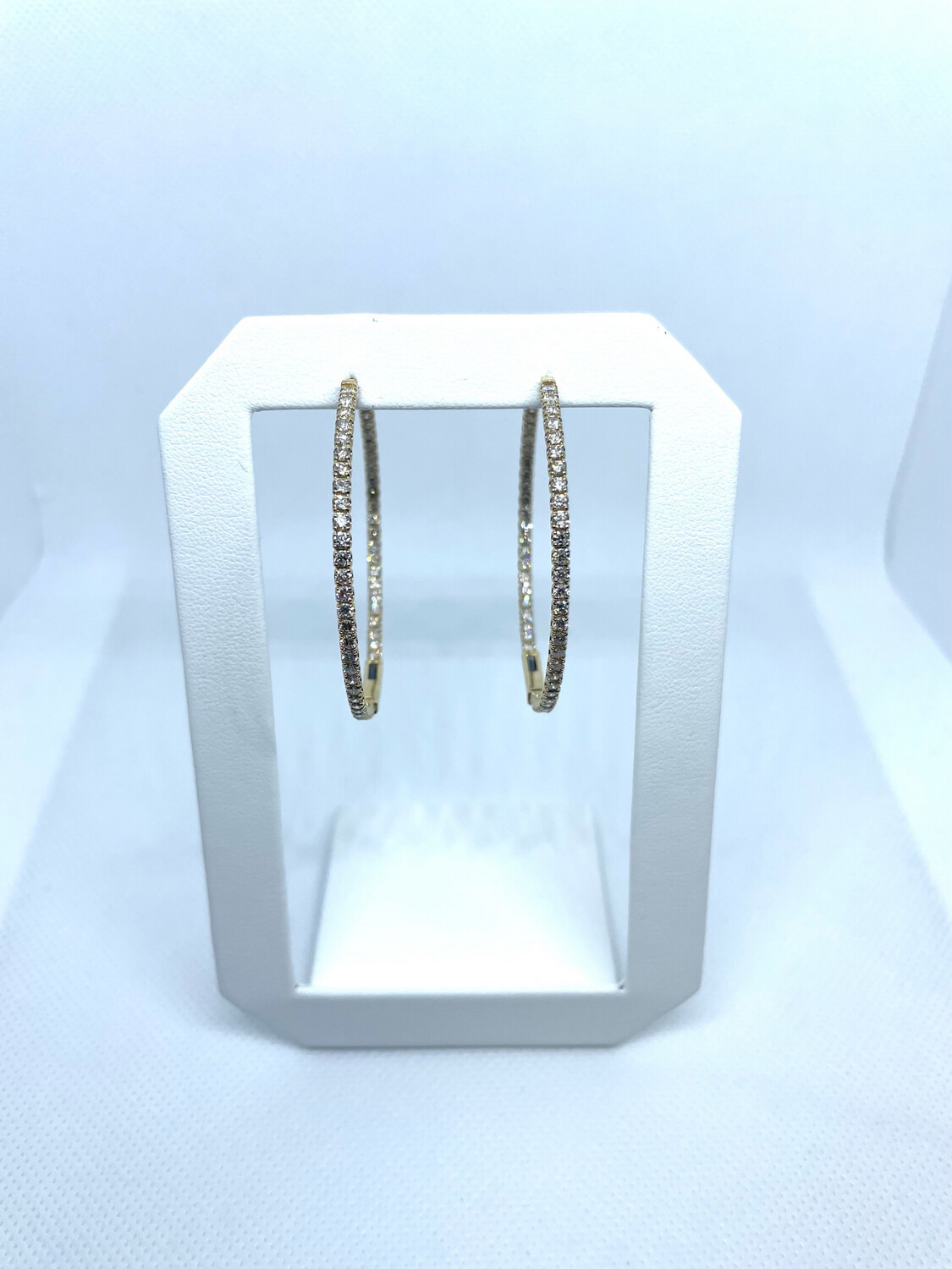 14k Y Hoop Earring