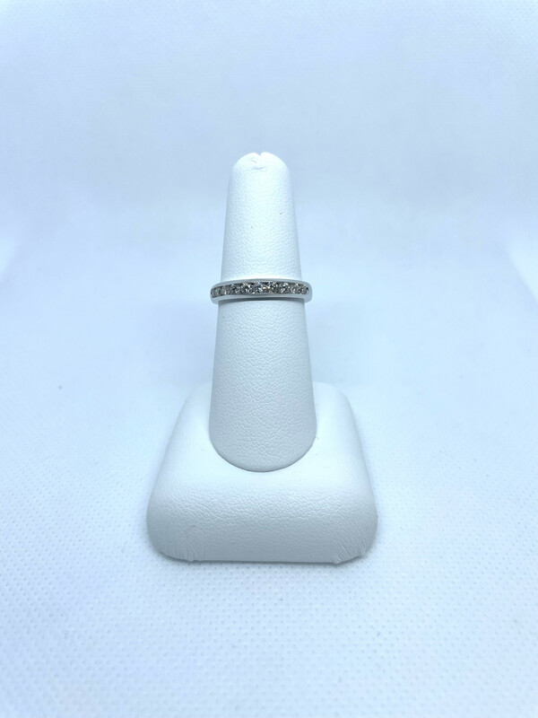 1/2 Carat 10k WG Channel Anniversary Band
