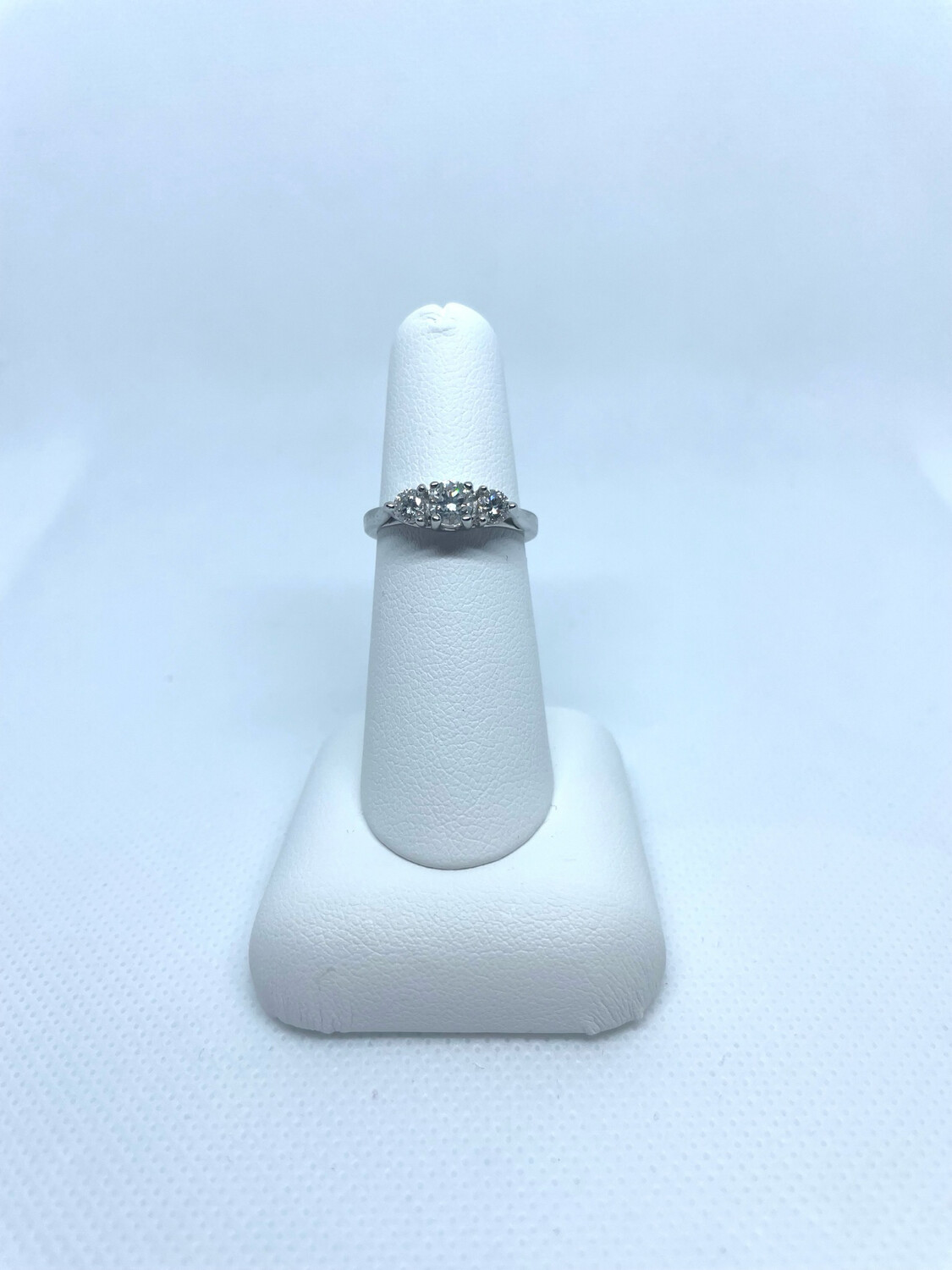 3/4 Carat Three Stone Ring 14k WG