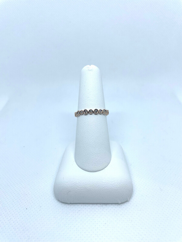 14k RG D: 0.44 Multi Dia Ring