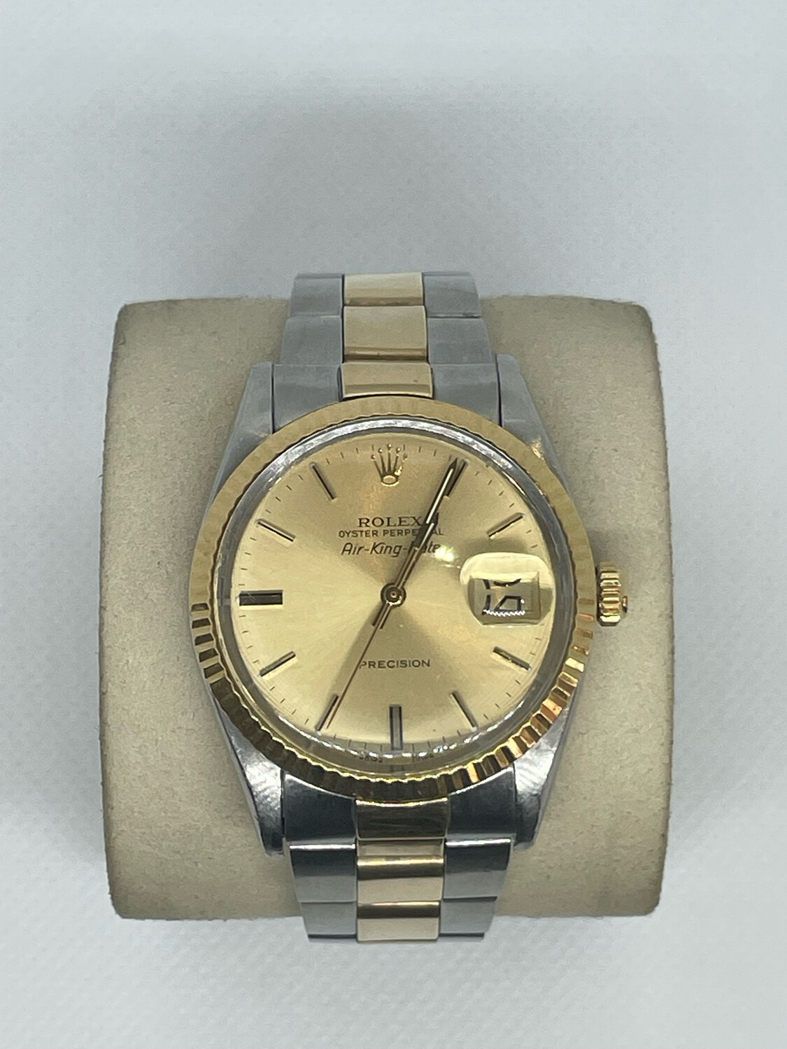 1987 Rolex Airking Two Tone Champ. Dial